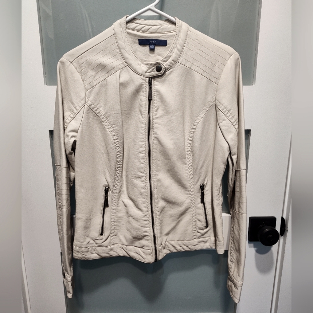 APT 9 Faux Leather Jacket Size M